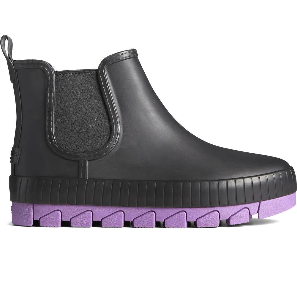 Sperry - Torrent Chelsea Novelty Rain Boots - Black / Purple