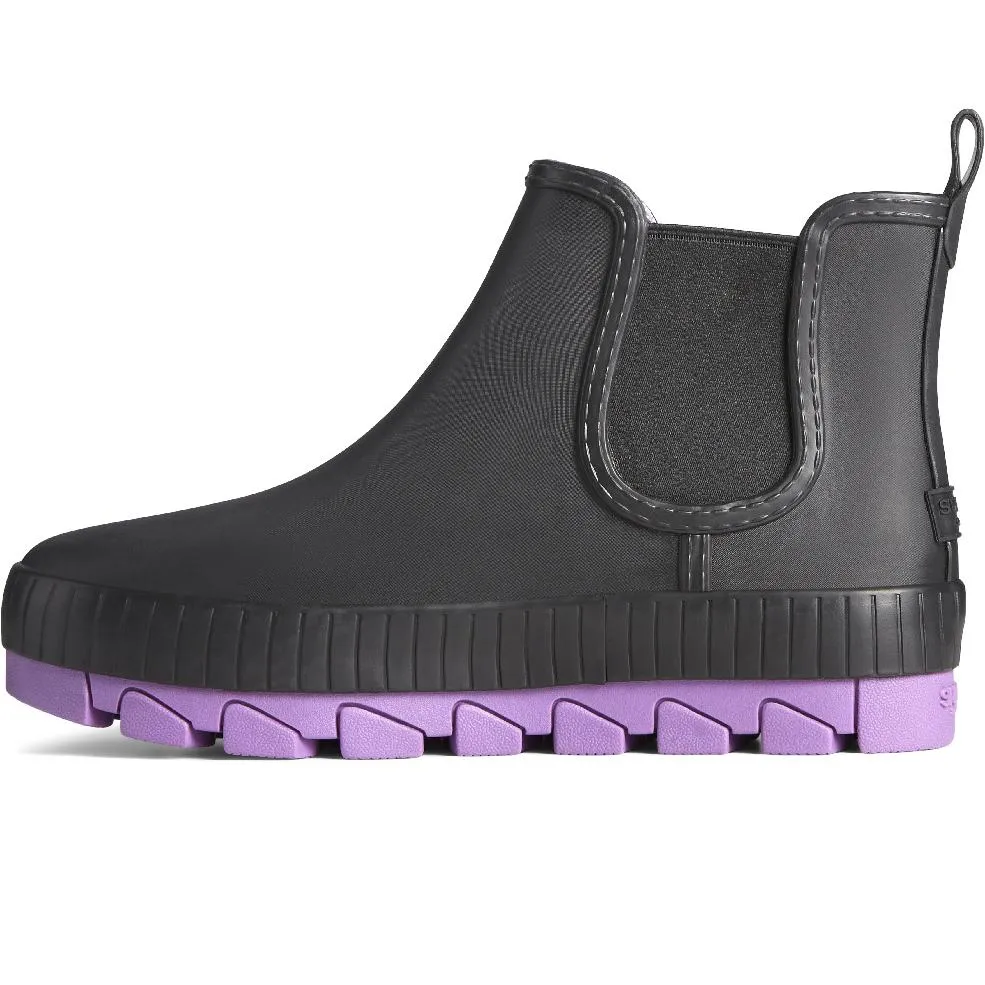 Sperry - Torrent Chelsea Novelty Rain Boots - Black / Purple