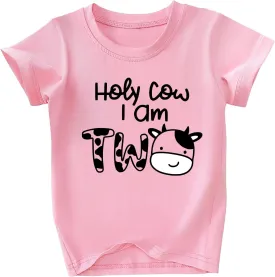 Toddler Girls 2nd Birthday Shirt Outfit for Girls Cute Two Years Old Birthday Gift