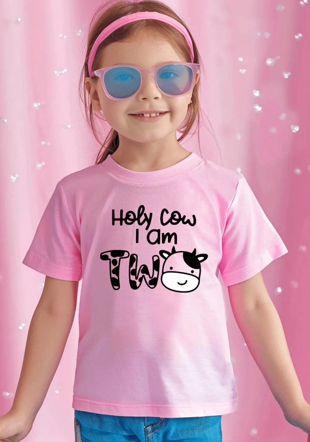 Toddler Girls 2nd Birthday Shirt Outfit for Girls Cute Two Years Old Birthday Gift