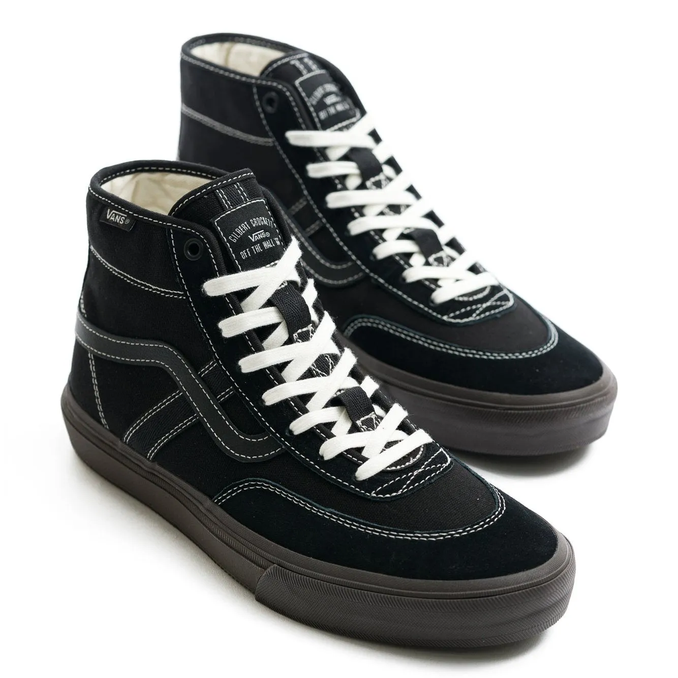 Vans Crockett High Skate Shoe - Black/Chocolate