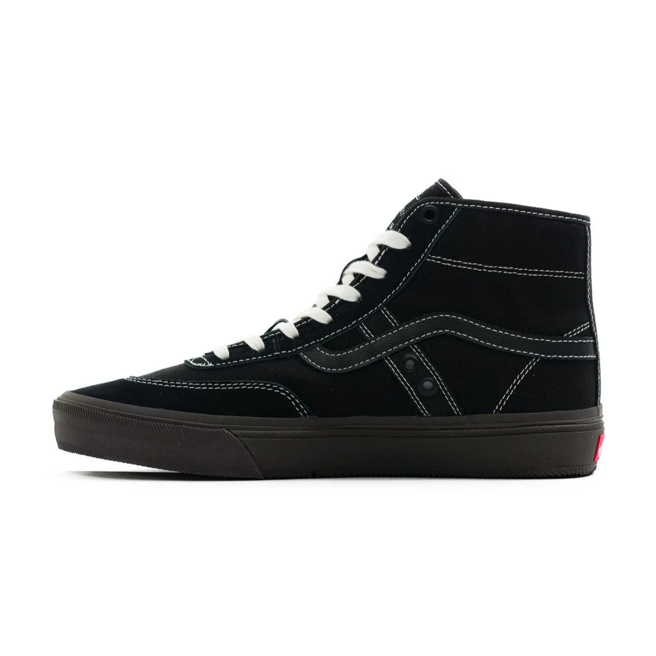 Vans Crockett High Skate Shoe - Black/Chocolate