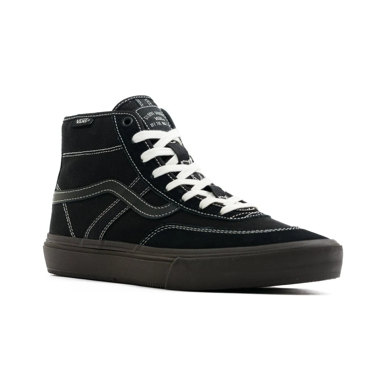 Vans Crockett High Skate Shoe - Black/Chocolate