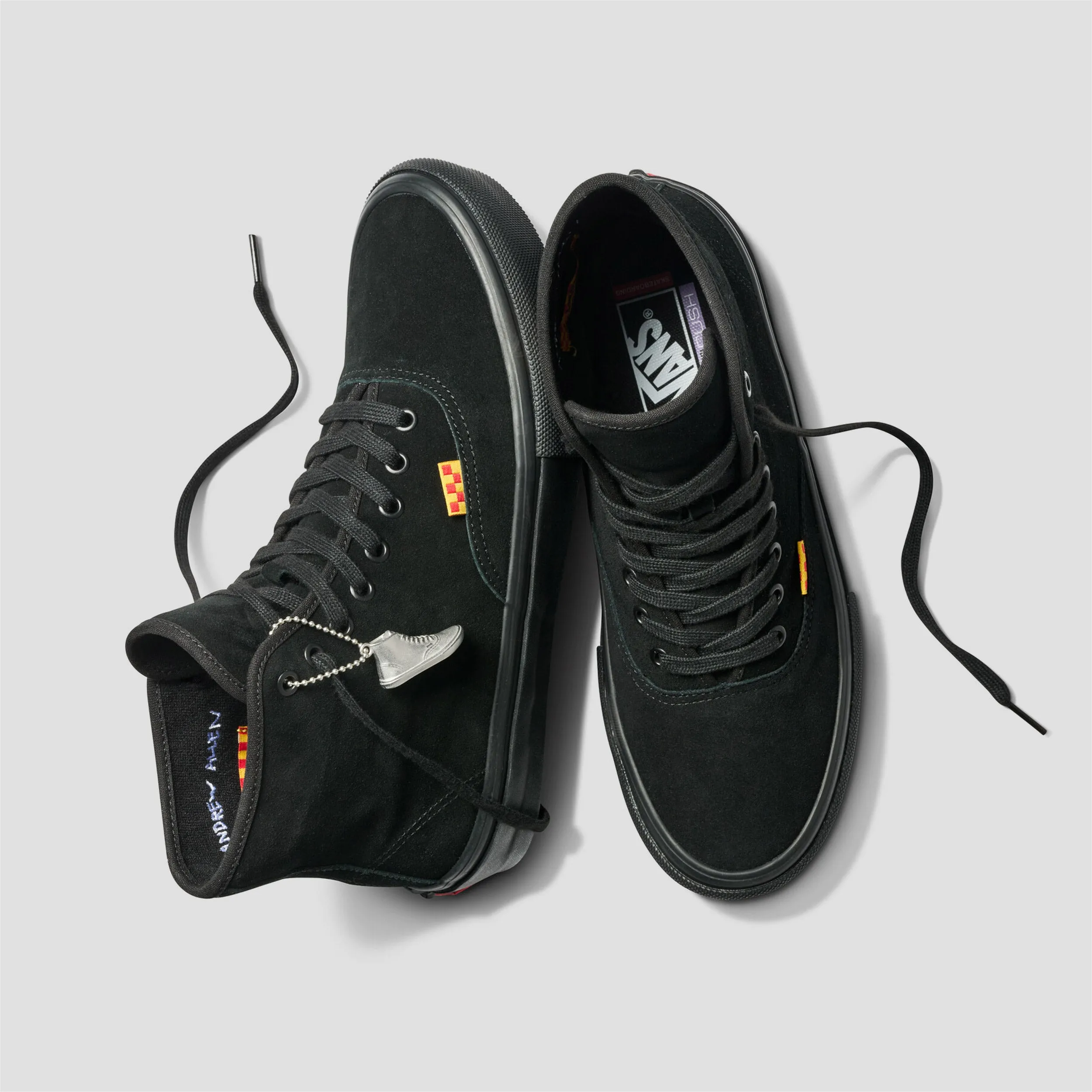 Vans Skate Authentic High Andrew Allen Skate Shoes Blackout