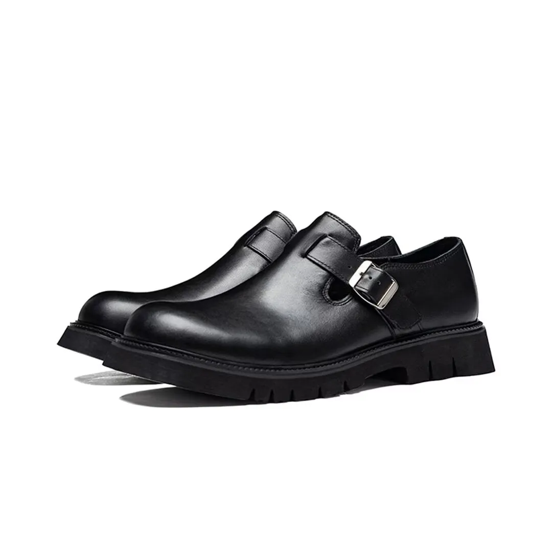 Veltique Elegance Buckle Loafers