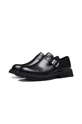 Veltique Elegance Buckle Loafers