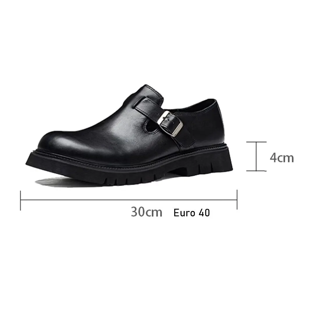 Veltique Elegance Buckle Loafers