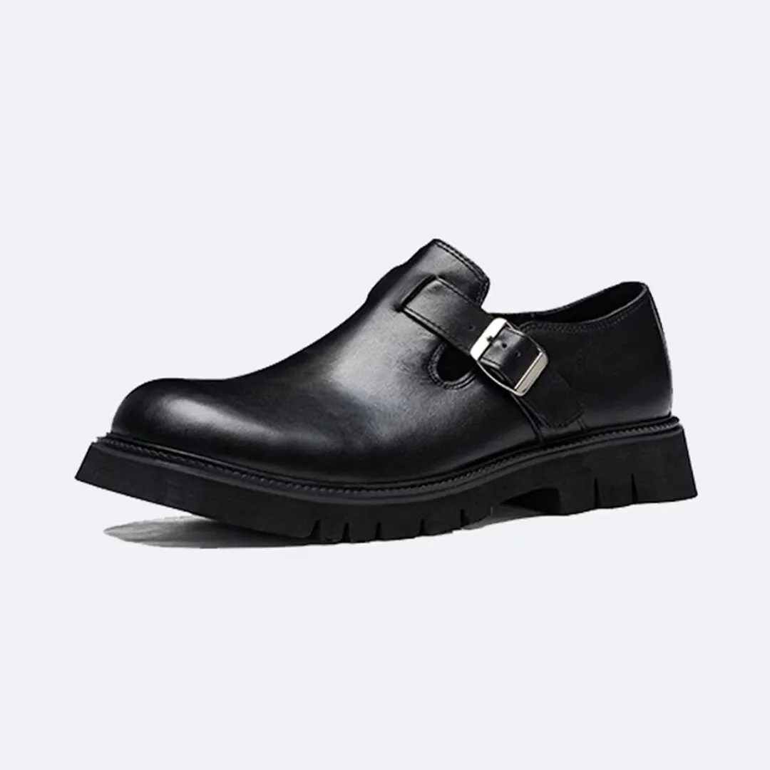 Veltique Elegance Buckle Loafers