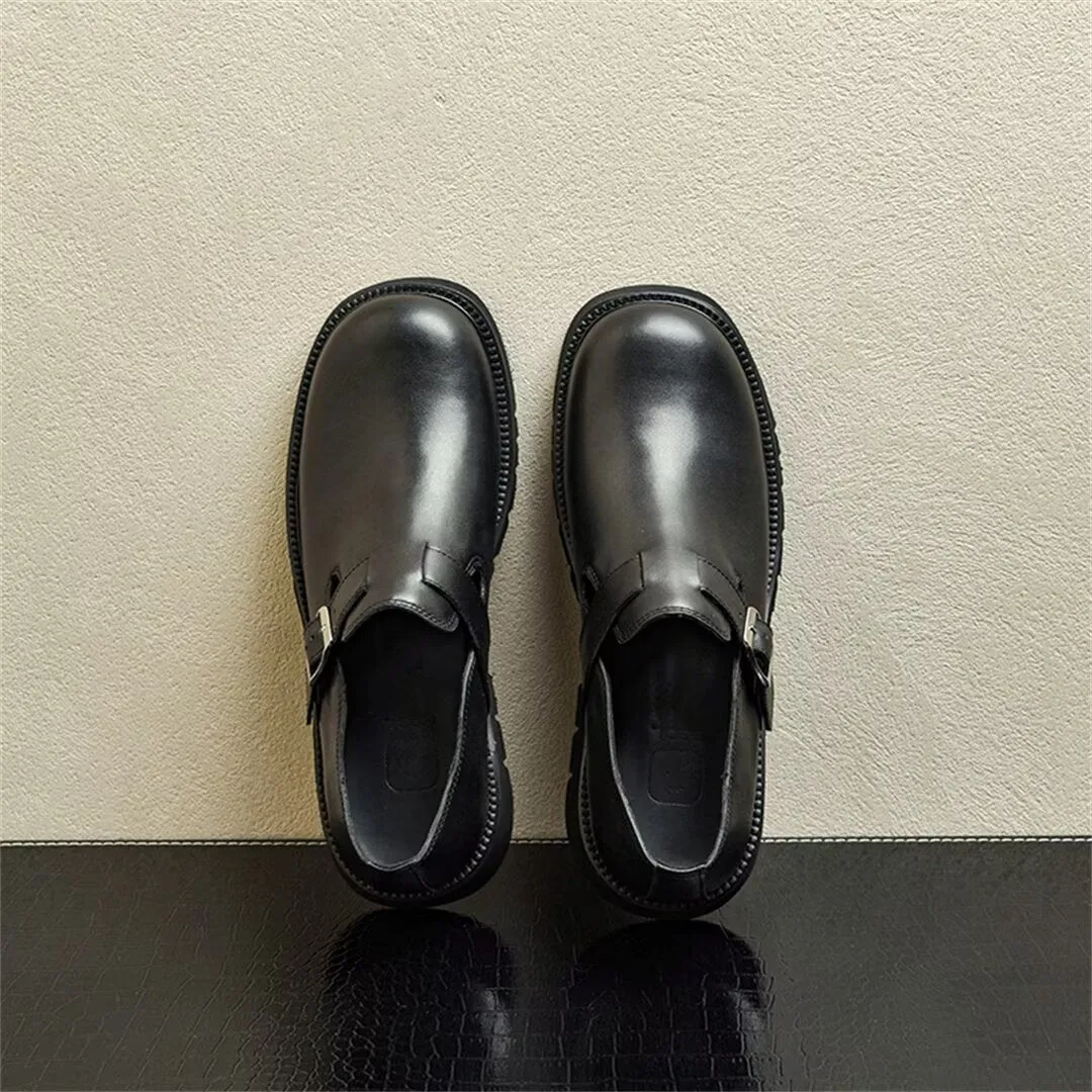 Veltique Elegance Buckle Loafers