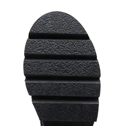 Women punk buckle strap chunky platform high heel roman sandals