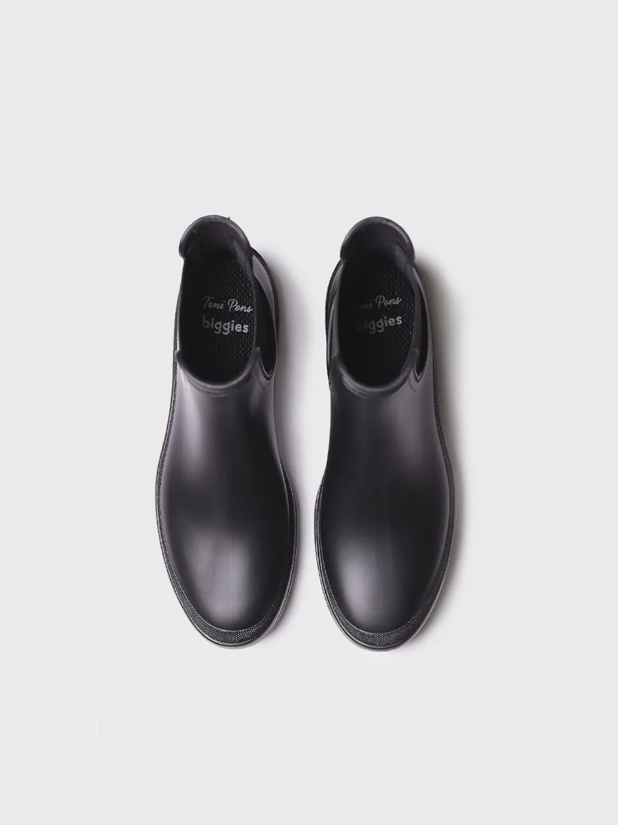 Women's Chelsea-style Waterproof Ankle boot in Black - CARTER