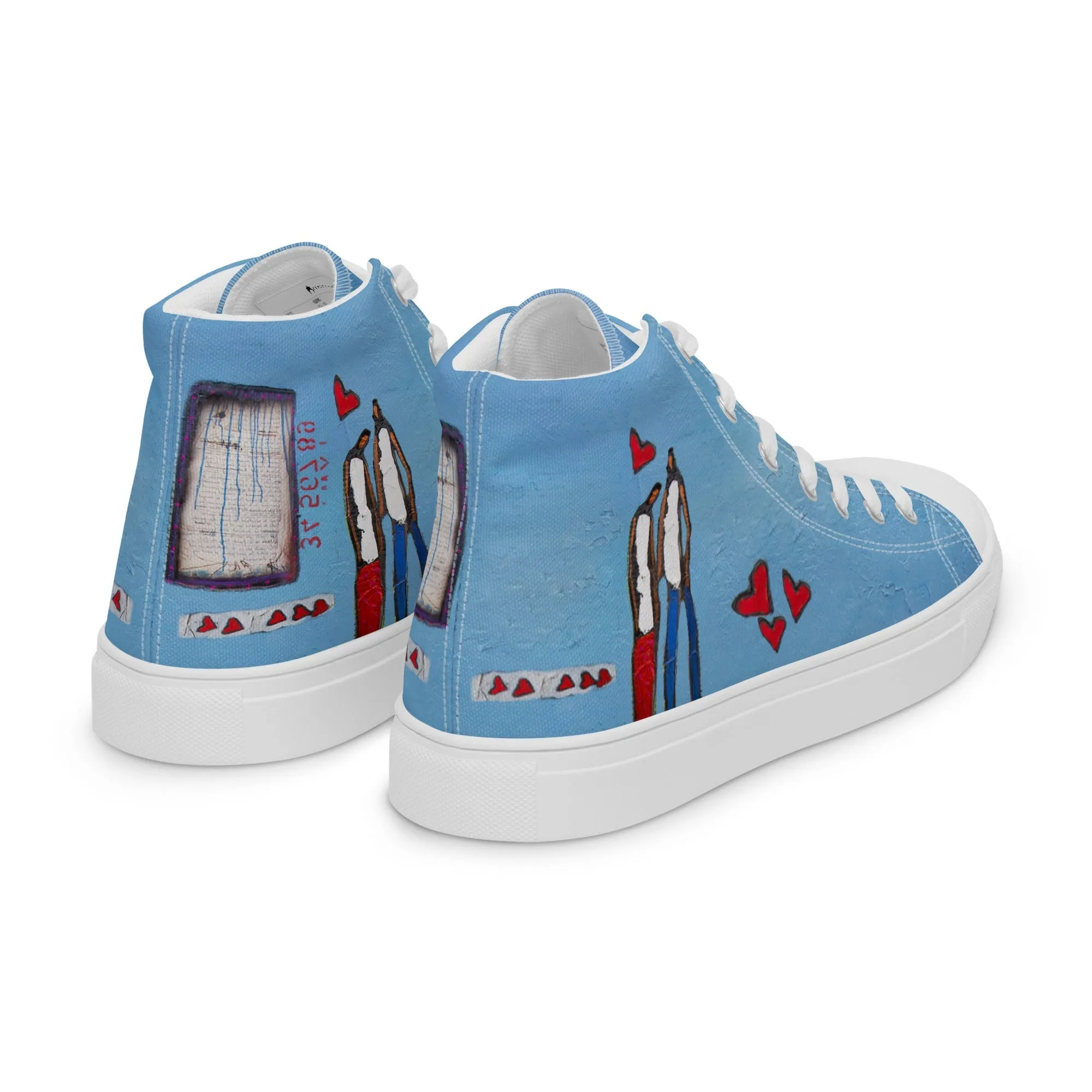Women’s high top canvas shoes