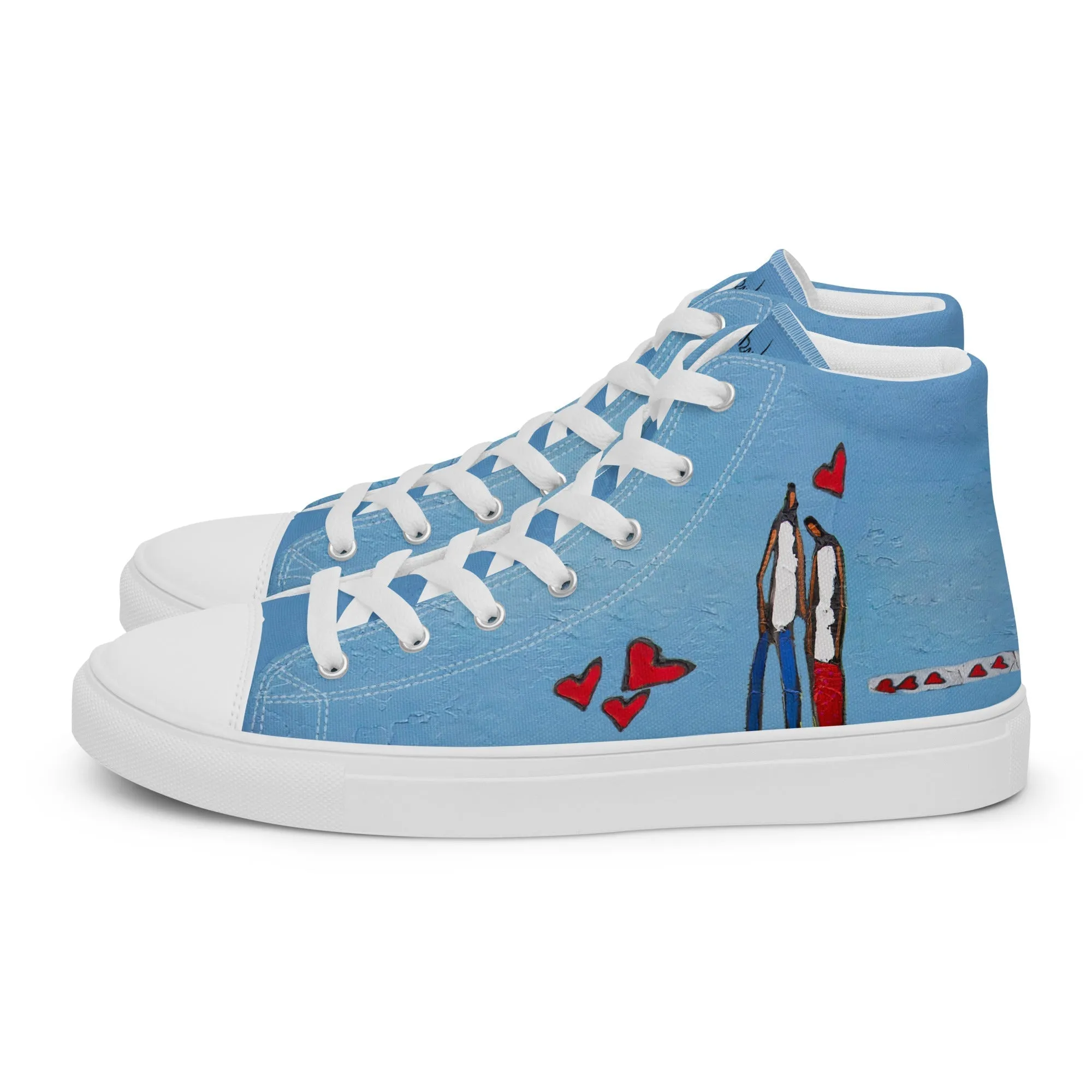 Women’s high top canvas shoes