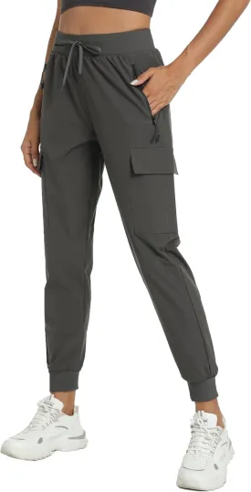 Women's Lightweight Joggers Quick Dry Hiking Running Pants for Athletic Casual Workout Outdoor